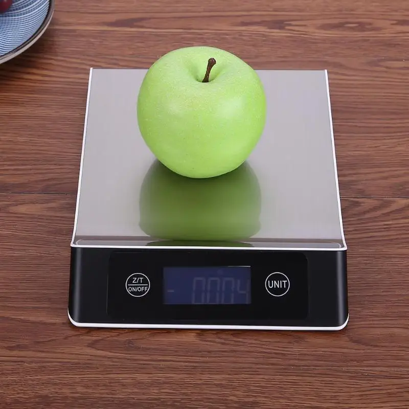 Цена 15 кг 1 г электронные кухонные весы цифровые весы для еды весы из нержавеющей стали ЖК дисплей высокоточные измерительные инструменты