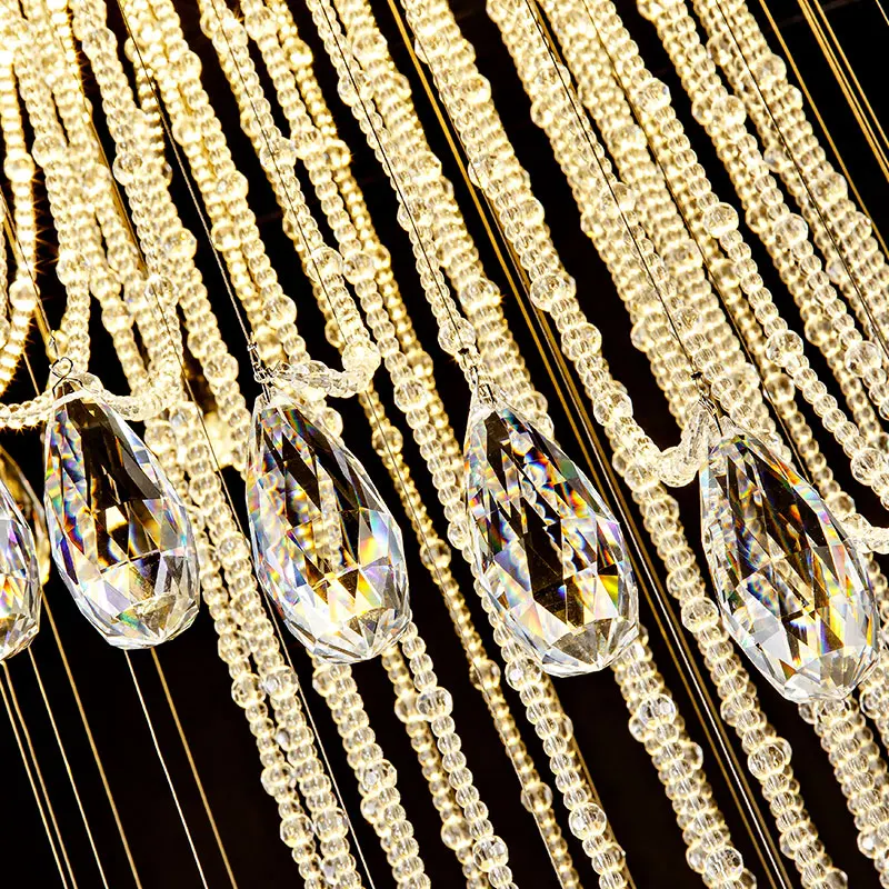 Современная люстра спираль кристалл Chandalier освещение люстры приспособление для