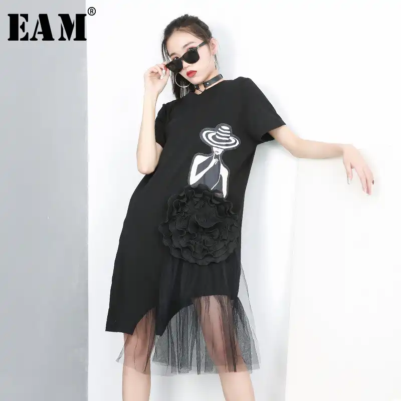 women's short sleeve black dress