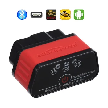 

KONNWEI KW903 OBD II Self-Diagnosis Tool Stable Wireless Connection Small Size And Compact Structure Support Bluetooth
