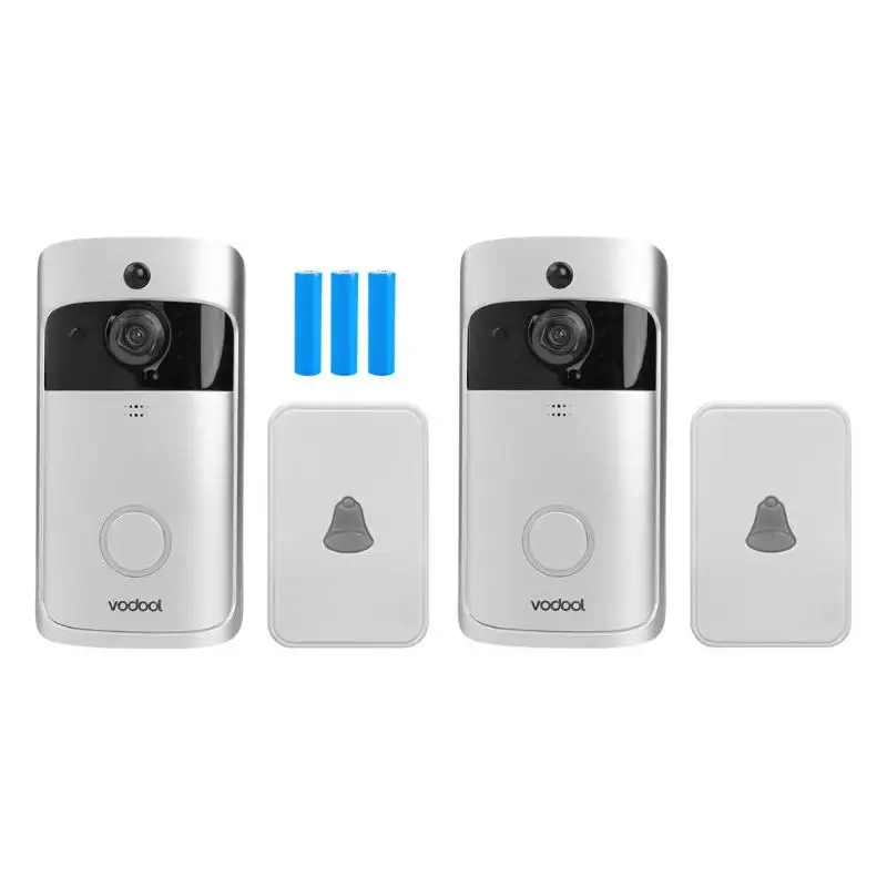 

VODOOL V5 WiFi Smart Wireless Security DoorBell 720P Visual Intercom Recording Video Phone Remote Home Monitoring Night Vision