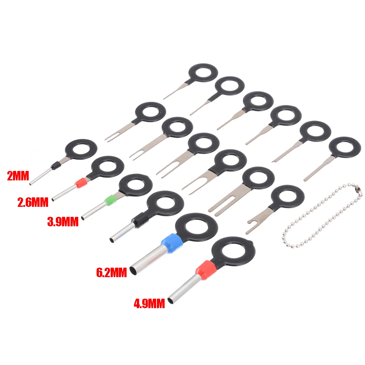 18Pcs/Set Terminal Removal Tools Car Electrical Wiring Crimp Connector Pin Extractor Kit Car Repair Hand Tool Set Plug Key