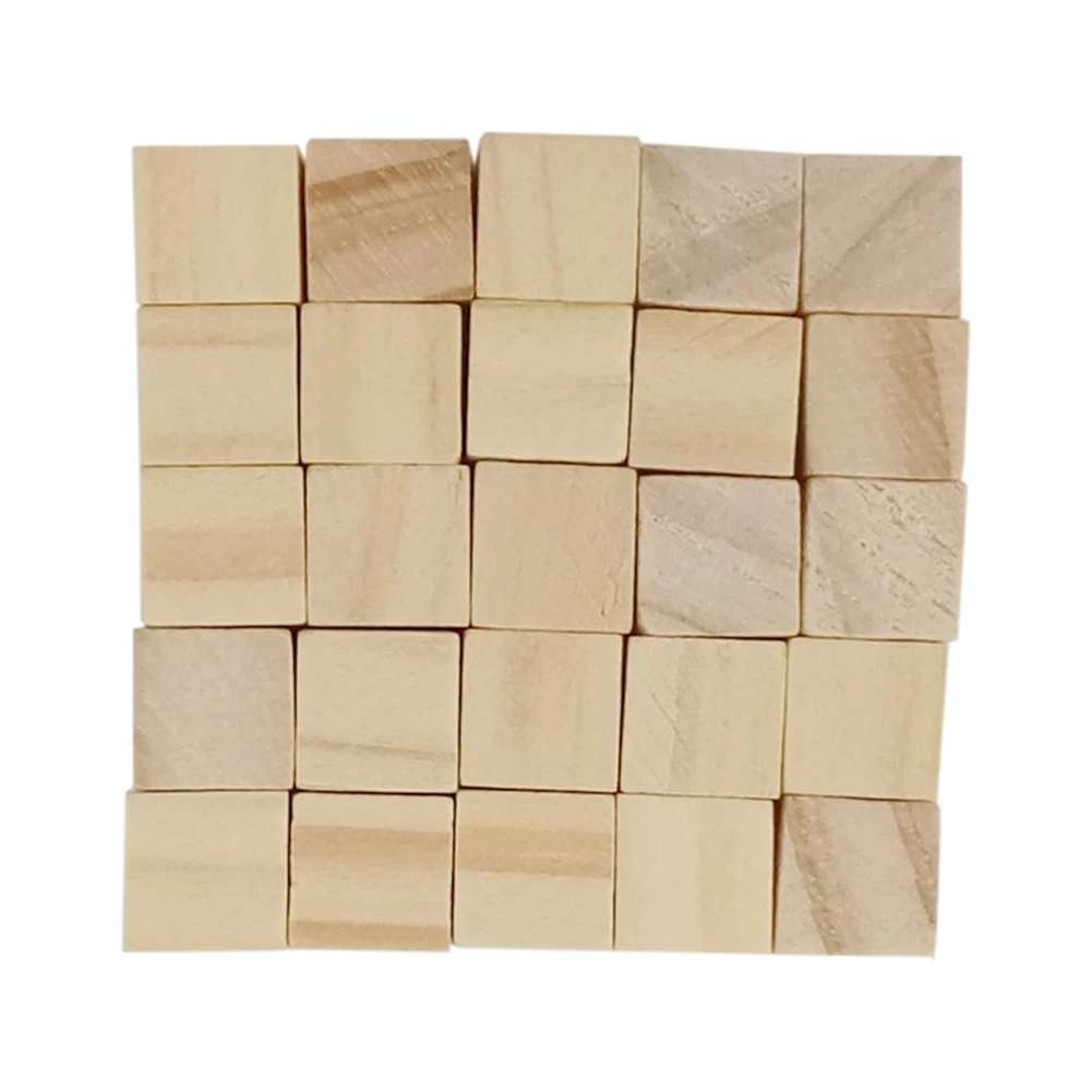 

Square Blocks Children DIY Gift Crafts Wooden Mini Toy Decoration Embellishment Cubes