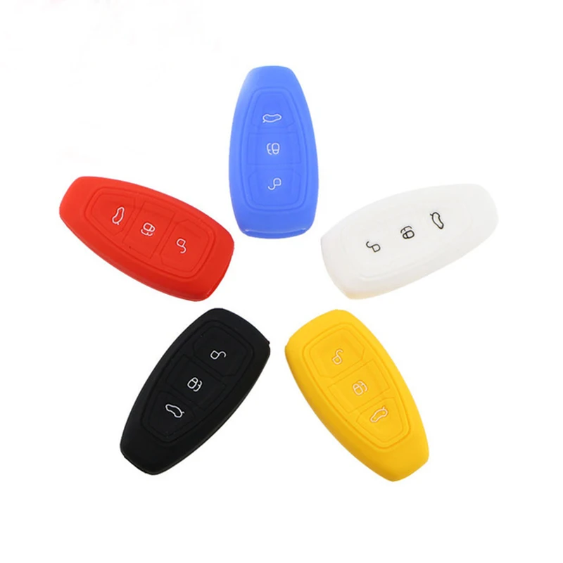 

My Good Car Silicone Car Smart Key Protection Cover Key Case Bag for Ford C-Max Cmax 2011 - 2016 Accessories