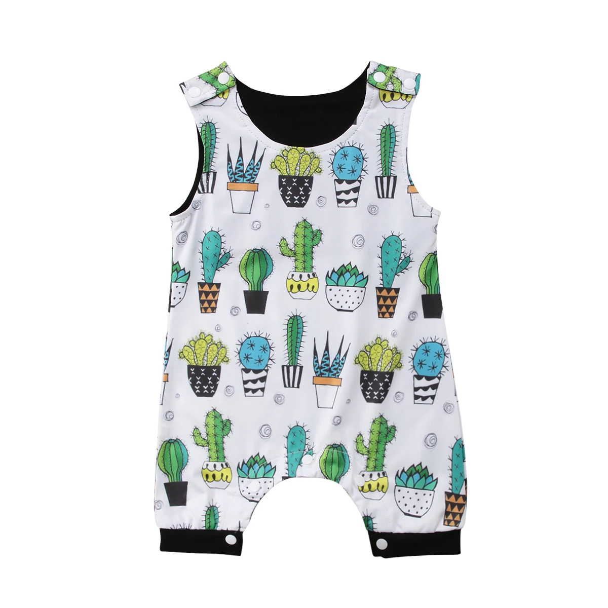 

Pudcoco New Brand Casual Sweet Newborn Baby Boys Girls Floral Vest Romper Jumpsuit Clothes Outfits Summer 0-24M