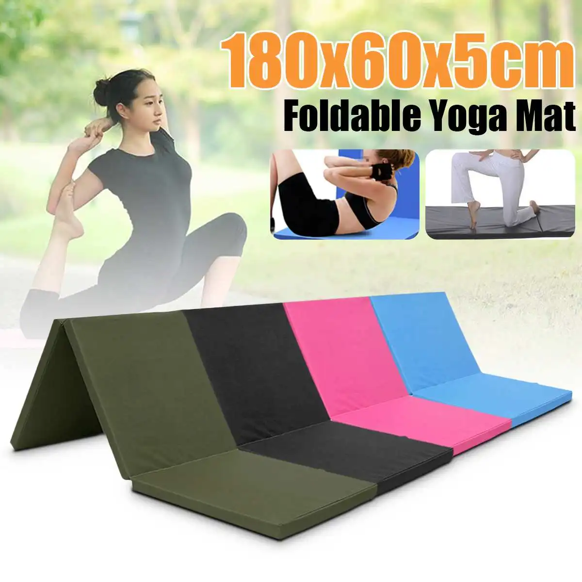 

Folding Cushion Gymnastics Gym Mat Exercise Yoga Mats Pad Casual Yoga Blankets For Fitness Outdoor Training Exercise Mattress