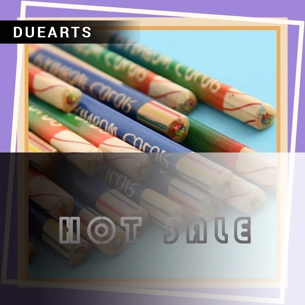 

Practical 120 four-color core Colouring pencils creative beautiful painted triangle core children color Promotion