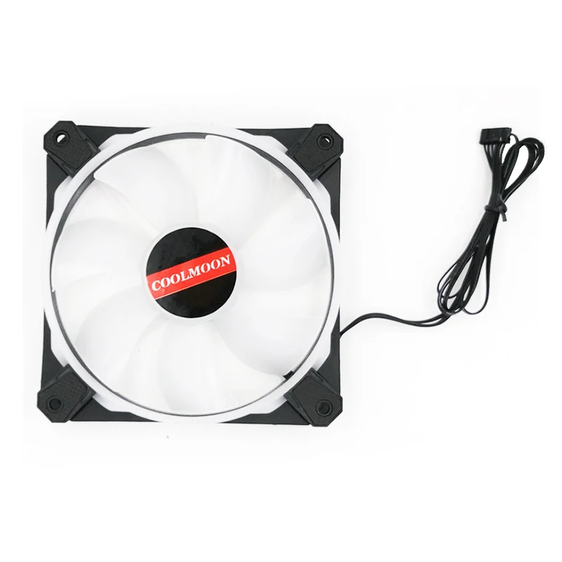

COOLMOON Computer Case PC Cooling Fan RGB Adjust LED 120mm Quiet New computer Cooler Cooling RGB Case Fan For CPU