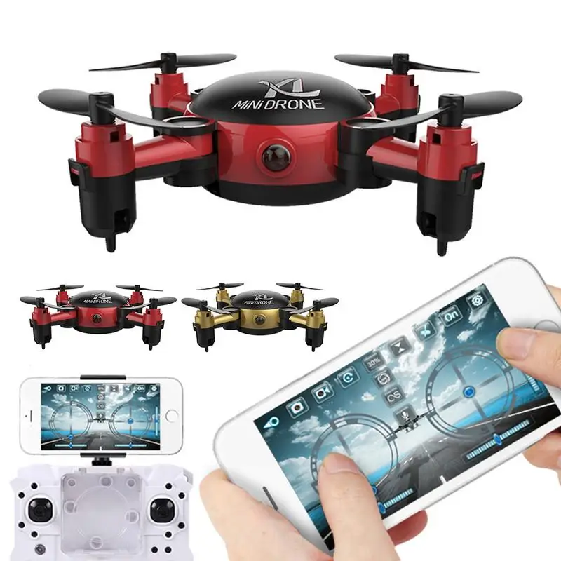 

S18 Mini Folding Remote Control Quadcopter Pocket Drone WIFI Mobile Phone Control Aircraft Toy Foldable