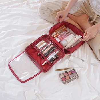 

Portable Fashion Cosmetic Bag Makeup Case Brush Toiletry Organizer Beauty Wash Zipper Pouch Travel Necessary Accessories