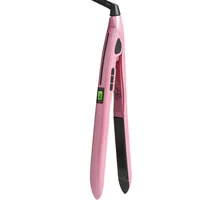 Hair Straightener with 1 Inch Ion plates Adjustable Temperature Suitable for All Hair Types Fast Dual Voltage Rose Pink UK plu