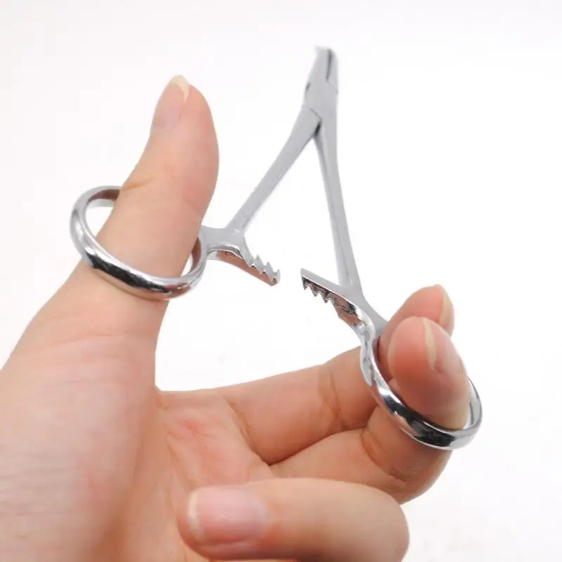 

18cm Fly stainless steel Hemostat Fishing Locking Elbow Scissors Pliers Fishing Decoupling Device Take hook Remover