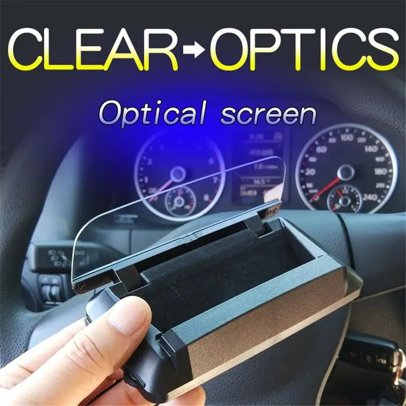 

Car High Brightness Automatic Light-Sensitive Folding Head-Up Display Head Up Display LED HD Projector Driving Computer HUD H401