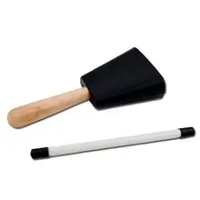 Обработка бубенчики для спортивных мероприятий, колокольчики, ударные инструменты и ручки, коровьи колокольчики, профессиональные металлические коровьи колокольчики