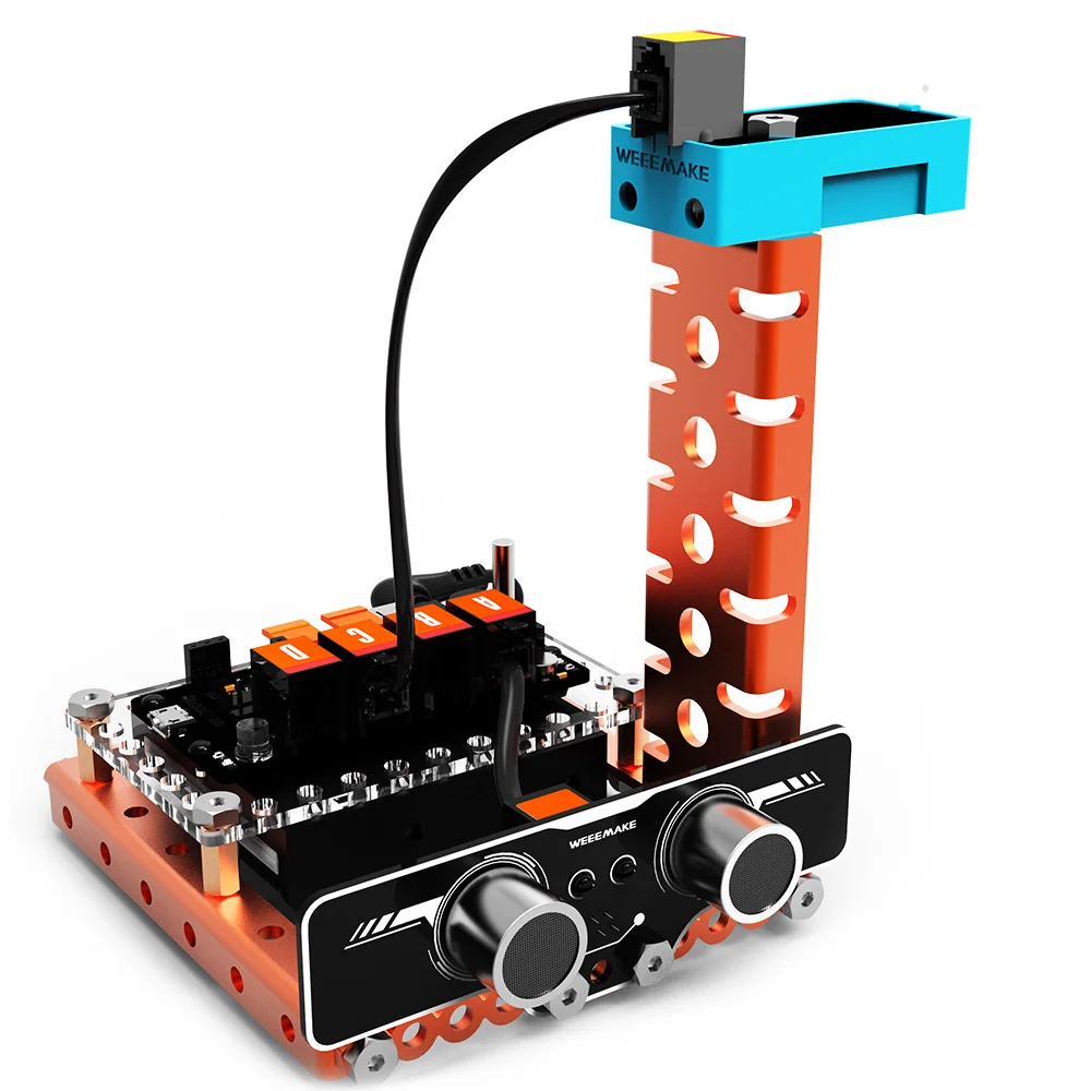 WeeeMake DIY Smart RC Robot Kit Programmable Home Inventor Kit Weather Station Rainbow Color Lamp Magical Musician