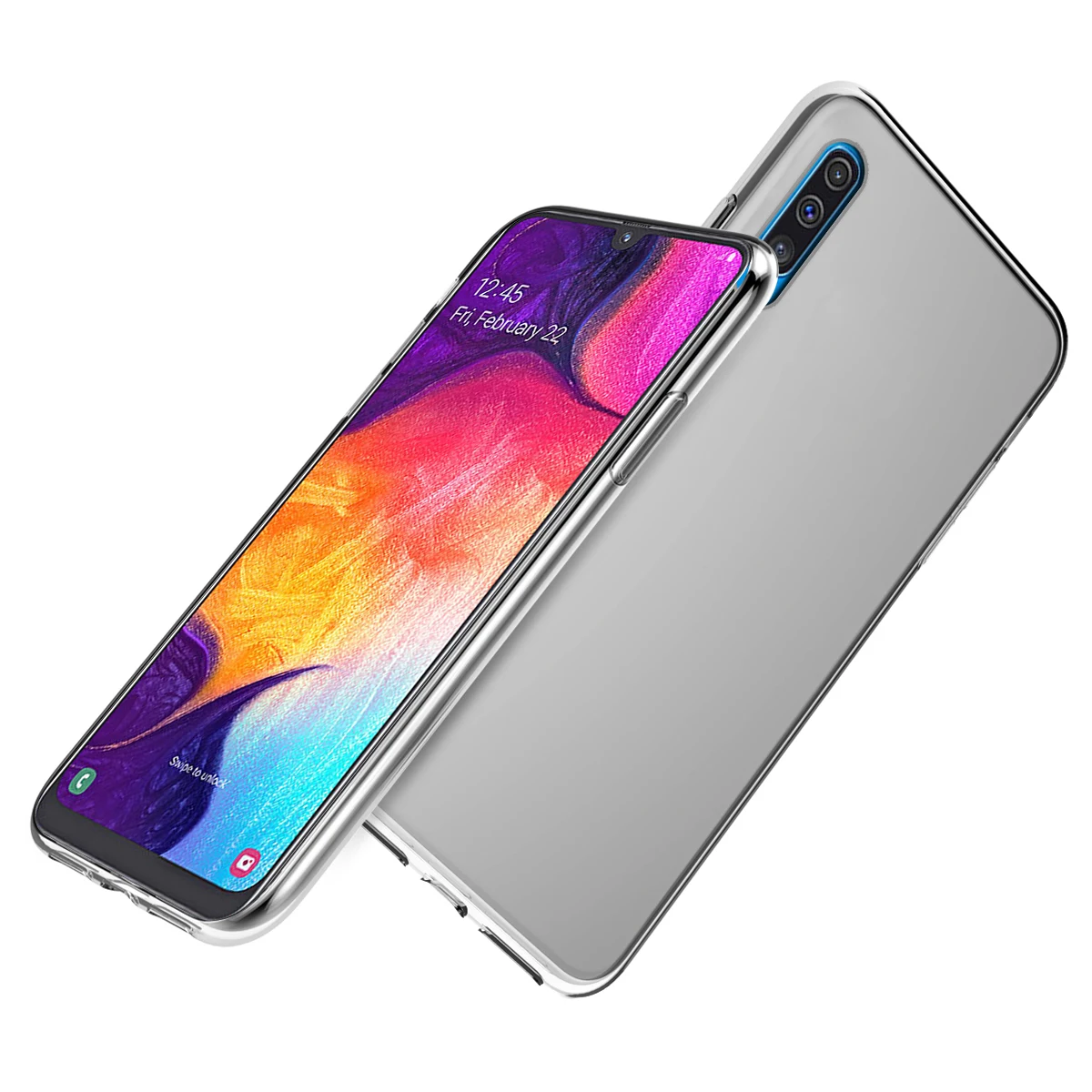 CASEWIN For Samsung Galaxy A50 Case Transparent Silicone Shockproof Soft TPU Back Cover For Samsung A50 Case Slim Clear Funda