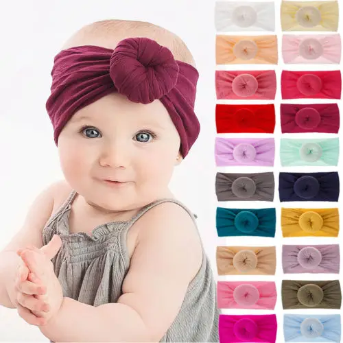 

Toddler Girls Kids Baby Big Bow Hairband Headband Stretch Turban Knot Head Wrap
