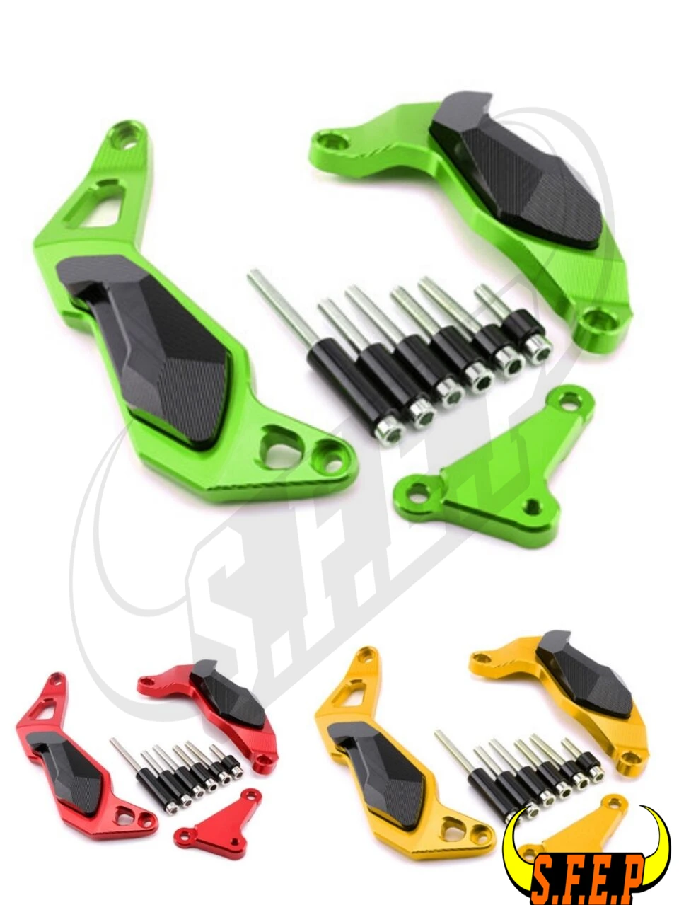 Слайдеры крышки двигателя CNC защитная накладка для Kawasaki Ninja 250 400 Ninja250 Ninja400 2018-2019 |