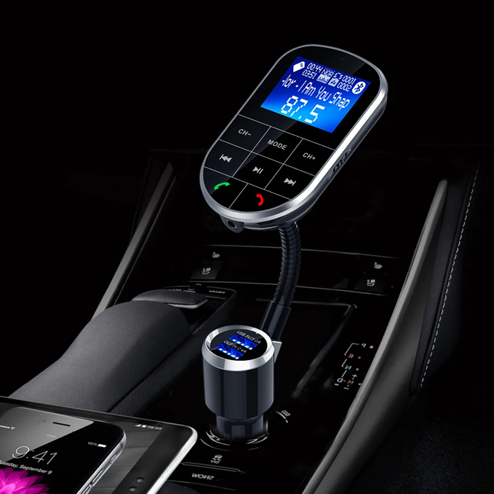 Fm передатчик 1 5 дюйма цветной экран AUX модулятор Bluetooth беспроводной MP3 радио