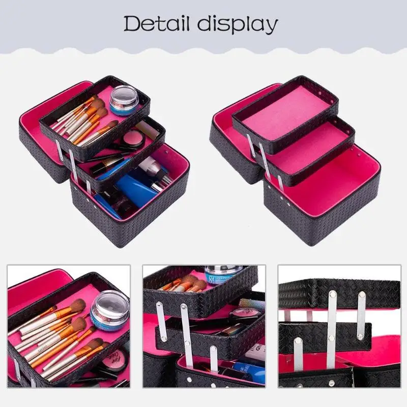 

Professional Makeup Brush Holder Cosmetic Tools Storage Bag Handheld Portable Large Capacity Makeup Organizer Brush Holder