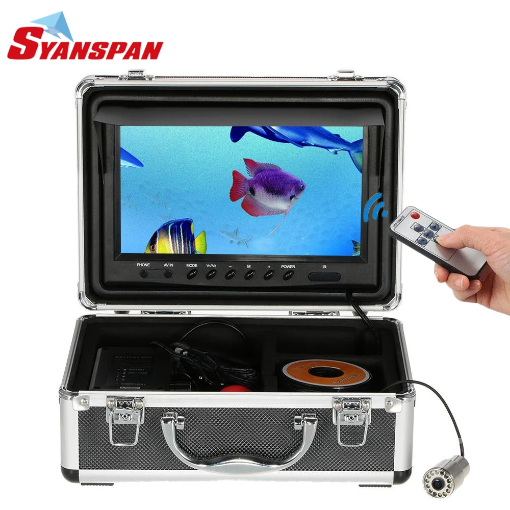 Inventor dos Peixes Câmera de Vídeo Subaquática de Pesca Lago de Pesca Syanspan Portátil Monitor Ip68 hd 1000tvl Noite Versão Ice – 9 Tft Lcd