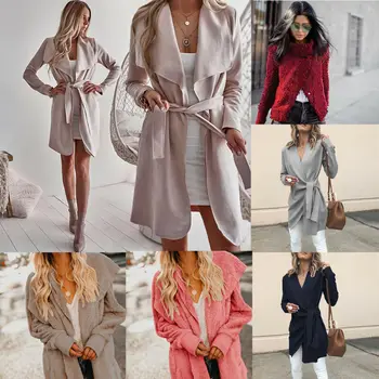 

Women Jacket Coat Long Sleeve Overcoats Warm Casual Formal Autumn Winter Formal Coat Outwear Warm Casual Sleeve Overcoats Long
