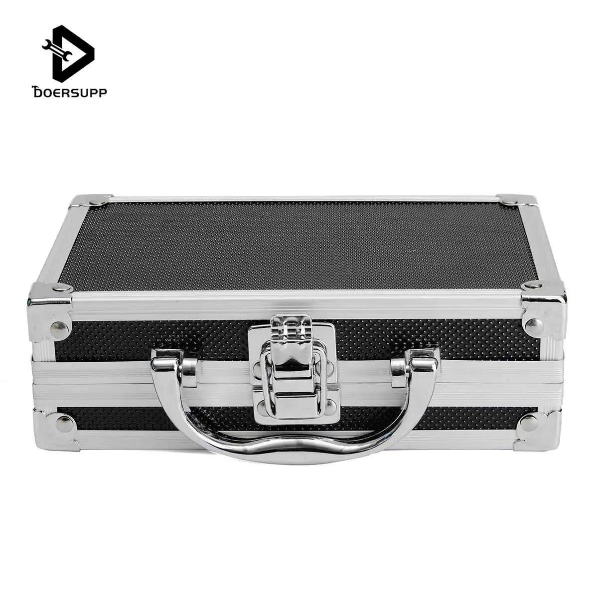 

Doersupp Aluminium Alloy Tool Box Portable Small Handle Storage Suitcase Travel Luggage Organizer Case Handheld Organizer