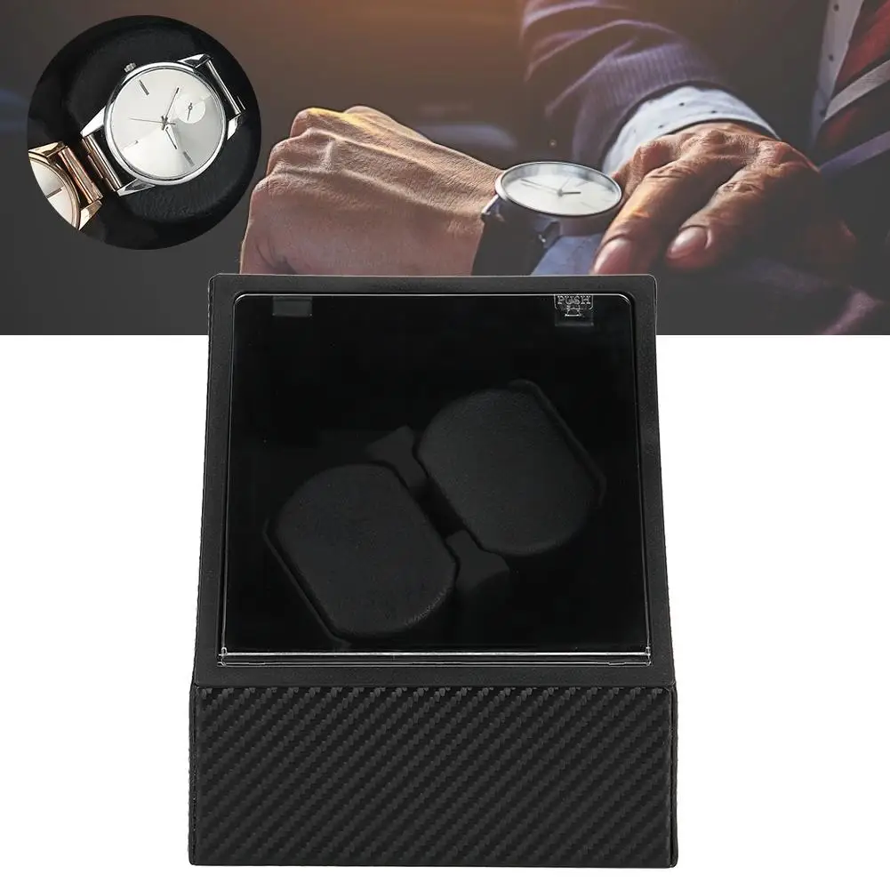 

High Quality Wooden Wristwatch Mechanical Watch Automatic Winder Case Box US 110-220V watches mechanism cases storage display