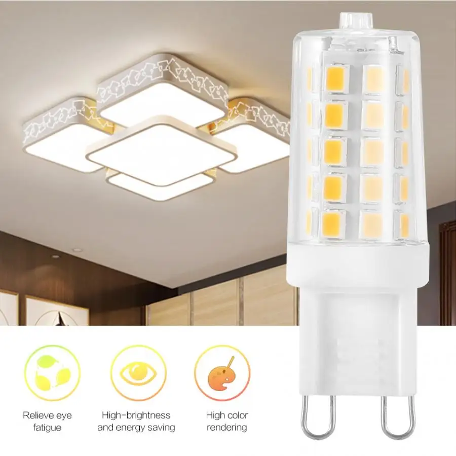 

5PCS G9 AC 200-240V Corn Bulb Ceramic Lamp Light for Home Indoor Decorative Lighting