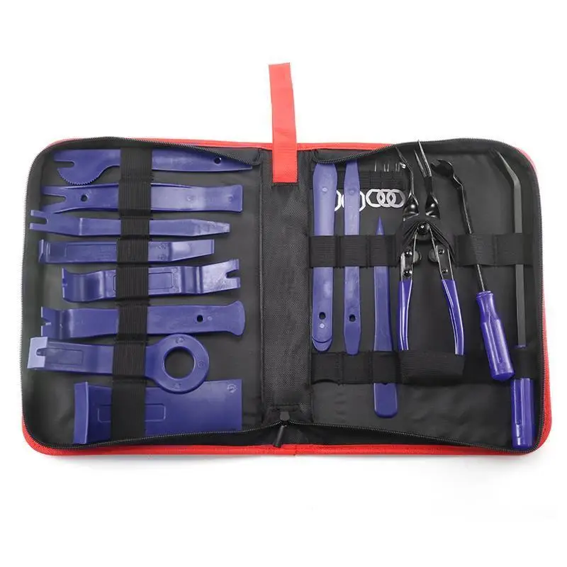 

19pcs Portable Car Door Panel Inner Board Trim Removal Tool Audio Radio Installation Remover Strong POM Nylon Pry Tool Kit
