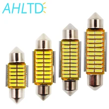 4014 SMD 31 мм 36 мм 39 мм 42 мм C5W C10W Автомобильный светодиодный фестон светильник Canbus без ошибок внутренняя Doom лампа