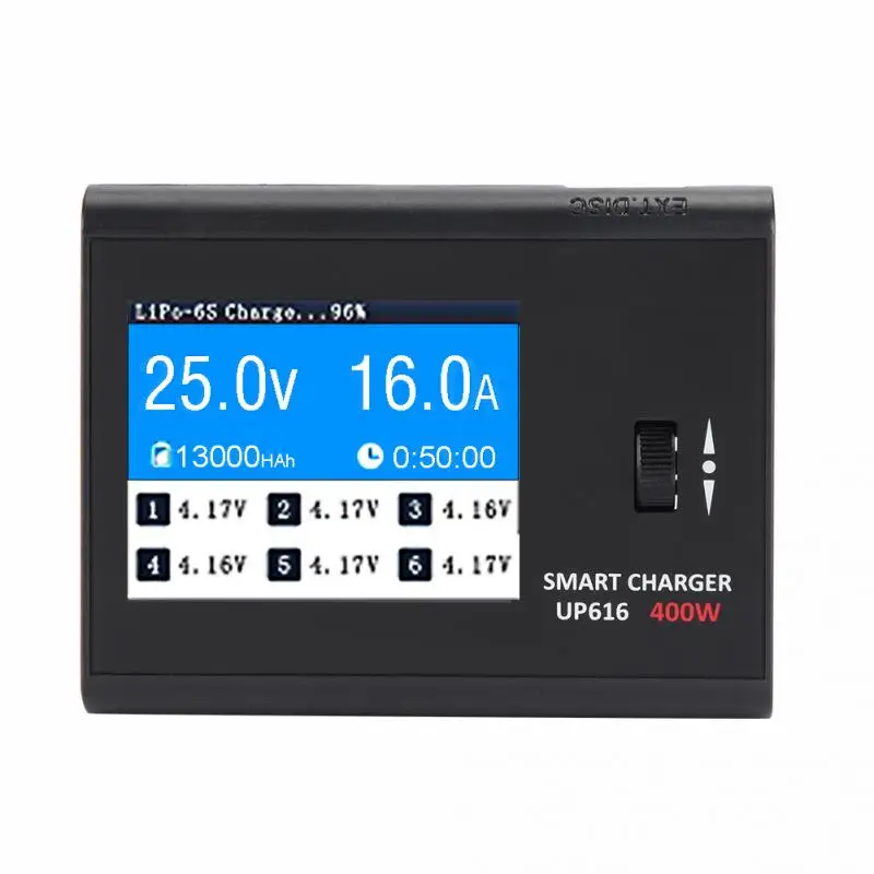 Plastic + PCB UP616 400W 16A Smart Balance Battery Charger UP-D200 Discharger 200W Discharge RC Model Parts | Игрушки и хобби
