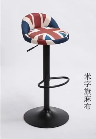 Swivel Lifting Bar Counter Chair with Footrest Restaurant Dinning Chair Rotatable Stool High Quality Classic Design cadeira