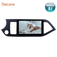 Seicane Android 8.1 9 “2Din Autoradio Per Il 2011 2012 2013 2014 KIA PICANTO Mattina GPS Unità di Testa di Navigazione AUX Wifi 4-Core 1080 P