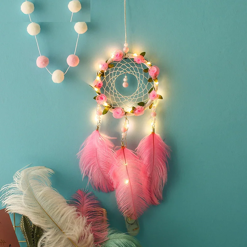 En el estado de ánimo para el amor sueño red colgante campana niñas dormitorio decoración creativo negocios regalos sueño red cumpleaños niñas regalos