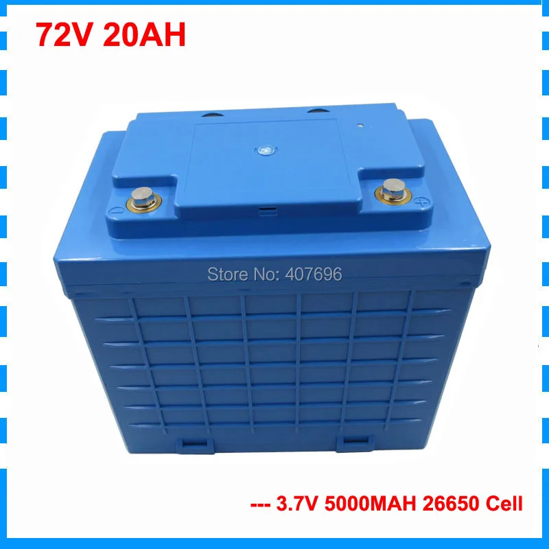 2000W 72V 20AH Lithium ion Battery 72Volt font b Electric b font font b bicycle b