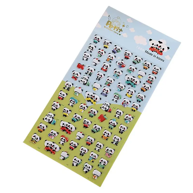 

Baby Stickers Toy For Kids 3D Puffy Stickers Kids Scrapbooking Panda Rabbit Bear Frog Foods Animal Pattern Sticker Variety Pack