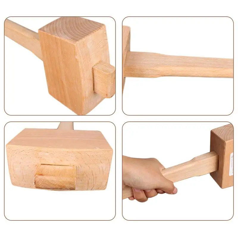 100mm Solid Small BeechWood Carpenter Mallet Beat Wooden Hammer Rafter Woodworking Tools Hand Tools