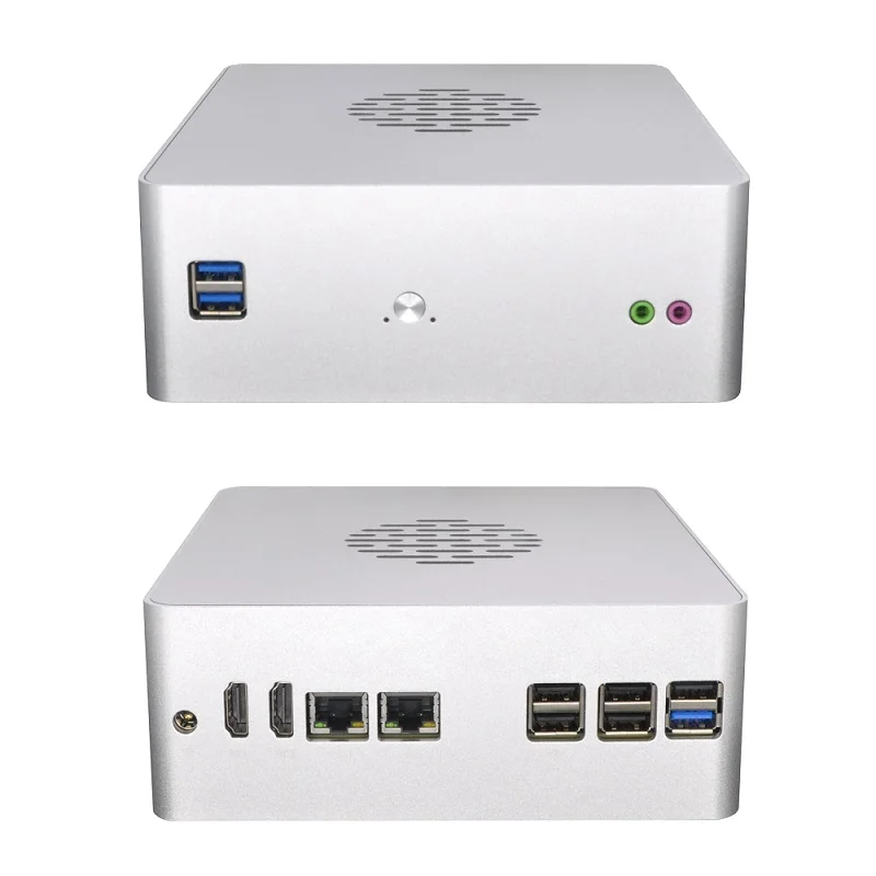 

QOTOM Mini PC Q600S barebones 6th 7th Gen Processor LGA1151 FAN M.2 Dual Lan IPC Desktop Office PC