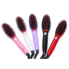 Электрический быстрый выпрямитель для волос Расческа Утюги Авто прямая Массажная расческа; массажка Рождественский подарок