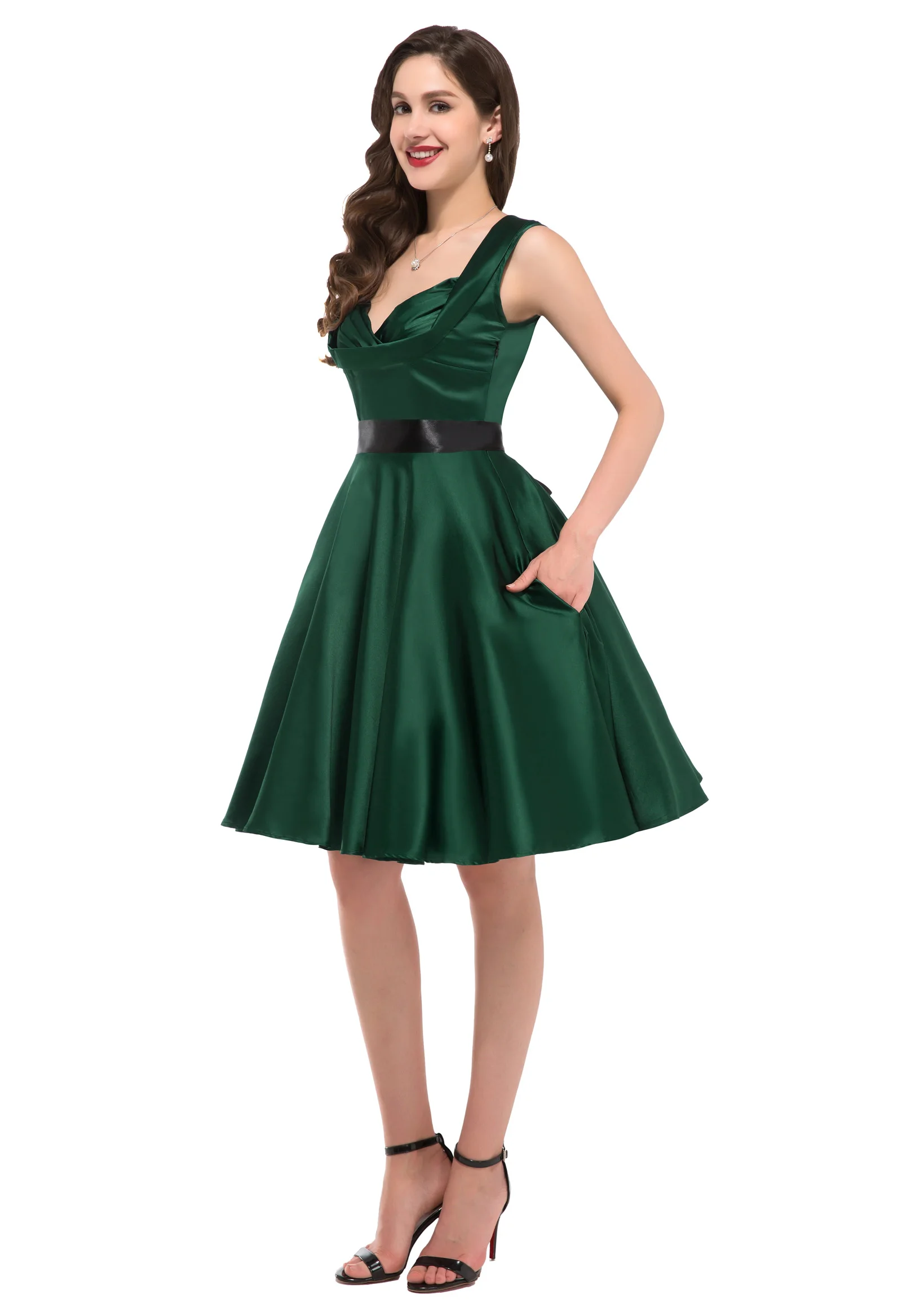 50s PINUP Ретро стиль качели вечеринка мать невесты Pinup домохозяйка чайное