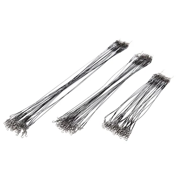 

Durable Long Fishing Line With 8 Shaped Ring And The Bottom And Top Of The Connector Anti-bite Stainless Steel Fishing Lure Wire