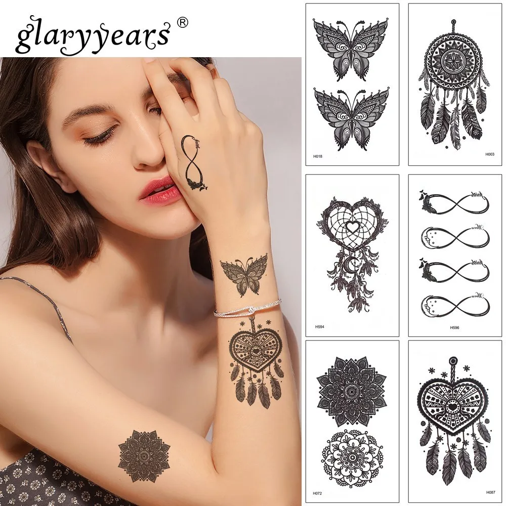 Glaryyears 1 ورقة المؤقتة الوشم ملصق الأسود وهمية الوشم البومة فلاش تاتو للماء صغيرة الجسم الفن الرجال النساء H 25 تصاميم Glaryyears 1 ورقة المؤقتة الوشم ملصق الأسود وهمية الوشم البومة فلاش تاتو للماء صغيرة الجسم الفن الرجال النساء H 25 تصاميم