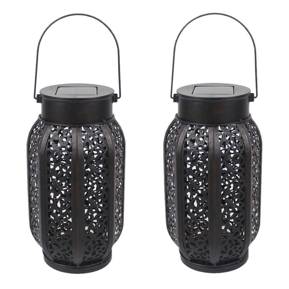 

2 Pack Hanging Solar Flame Lights Outdoor Waterproof Solar Lantern Retro Lantern For Outdoor Decorative Lights Decoration Equi