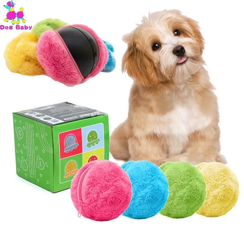

1Ball 4Covers Fashionable Practical Magic Roller Ball Toy Nontoxic Safe Automatic Roller Ball Magic Dog Cat Pet Interactive Toy
