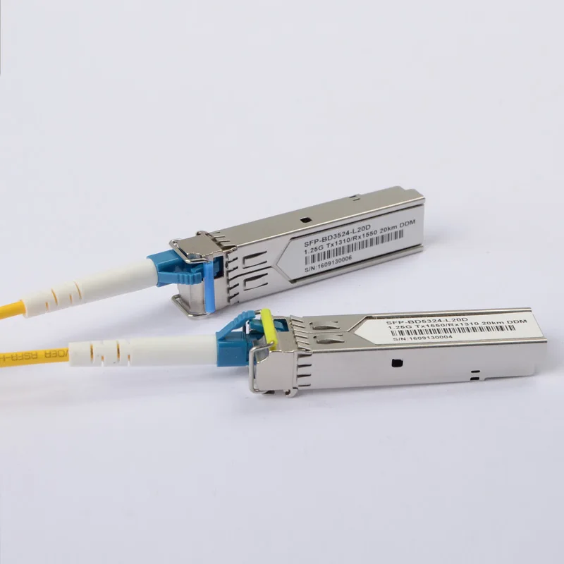 10 пар LC Gigabit 20 км DDM BIDI Mini Gbic SFP SM 1 25G Otdr оптический модуль Tranceiver для H3C HUAWEI HP ZTE