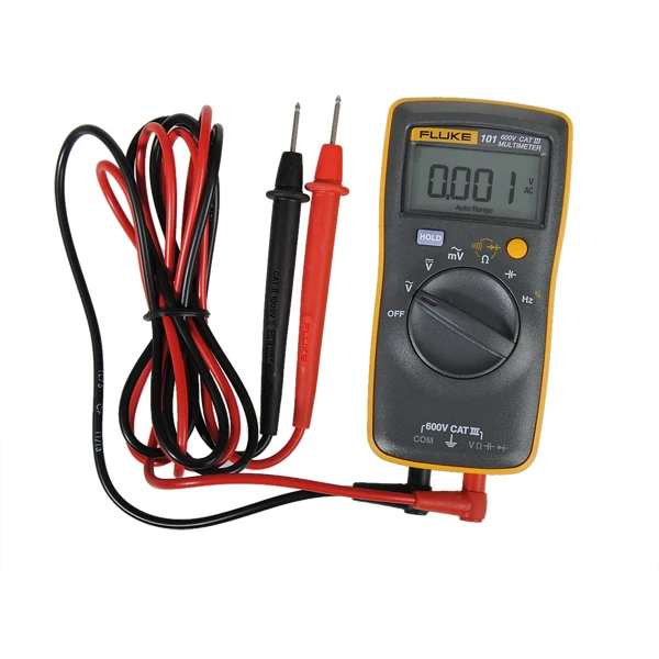 

Original F101 600V CAT Pocketing Handheld Digital Multimeter Auto Range For Testing Resistance/Voltage/Capacitor/Diode