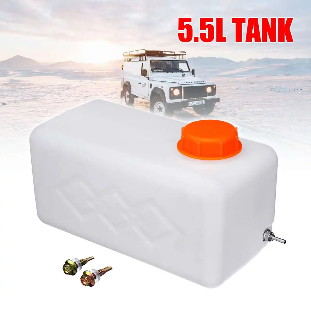 Tanie Zbiornik paliwa 5.5L olej benzyna diesel benzyna plastikowy pojemnik na wodę zbiornik na wodę łódź samochód ciężarówka ogrzewanie postojowe akcesoria