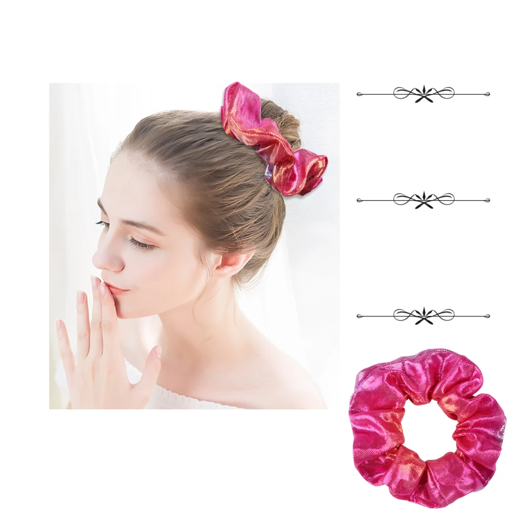 Hair Bands Elastic Hair Bands 50 Assorted Colours Dancing Gymnastic Hair Bands