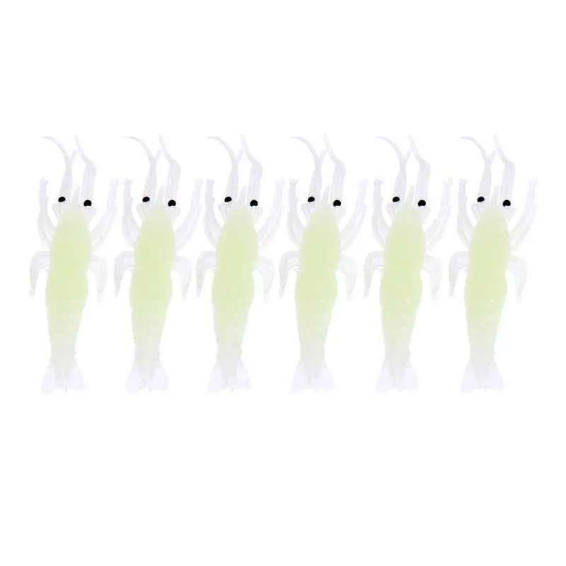 

15pcs New Practical Sabiki Soft Fishing Luminous Artificial Shrimp Lures Soft Baits Crank Bait soft lure Worn Fake lure ARE4